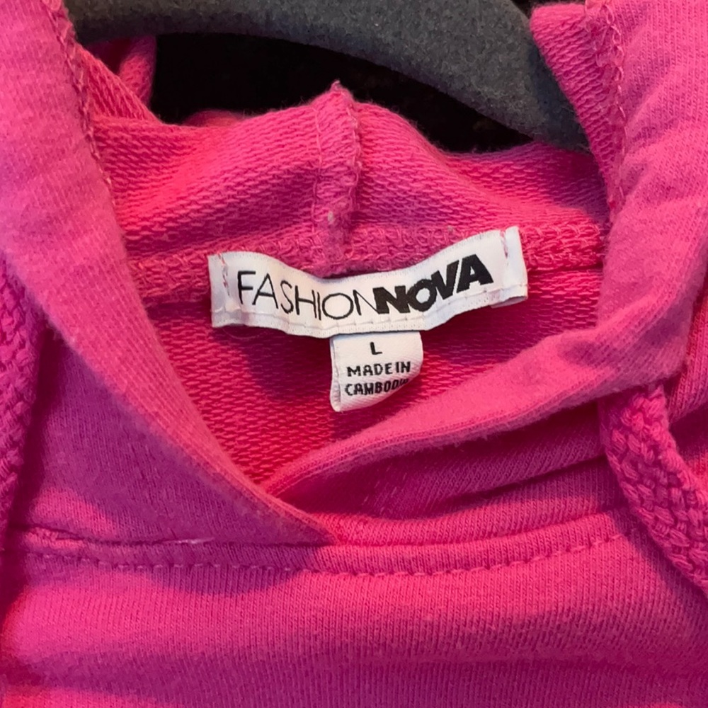 FashionNova, Pink Crop Top jacket